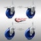 Service Caster 5 Inch SS Solid Poly 10mm Threaded Stem Caster Total Lock Brake SCC, 2PK SCC-SSTSTTL20S514-SPUS-M1015-2-S-2 - alternate 2